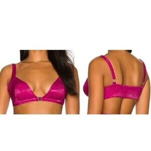 NBD | NEW Women's Terra Snakeskin Bralette in Fucshia Pink - Size S